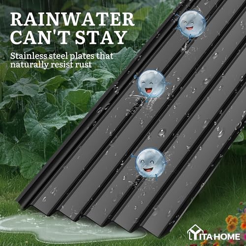 8x4x3ft Large Raised Garden Bed Kit (Black / 8x4x3ft)