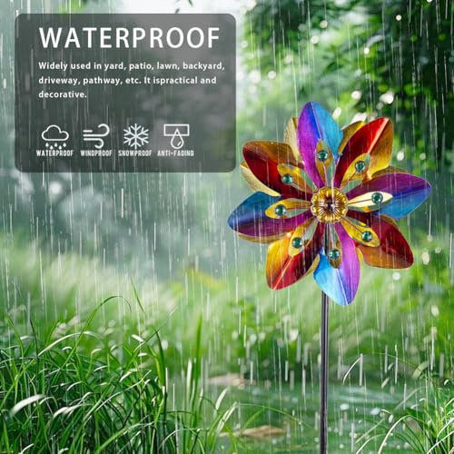 13" Metal Wind Spinner Outdoor (Red)