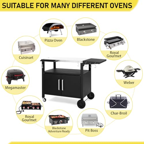 Outdoor Grill Cart with Storage