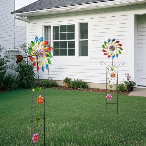 51.8" Wind Spinner with Garden Trellis