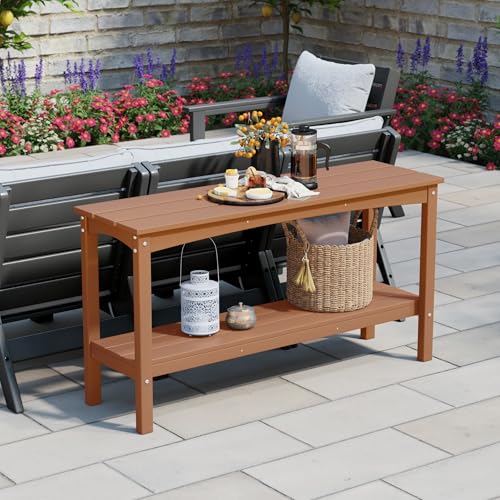 Malibu 55" Outdoor Patio HDPE Adirondack 2 (Teak)