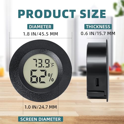 4 Pack Mini Hygrometer Thermometer Indoor Humidity Meter Digital