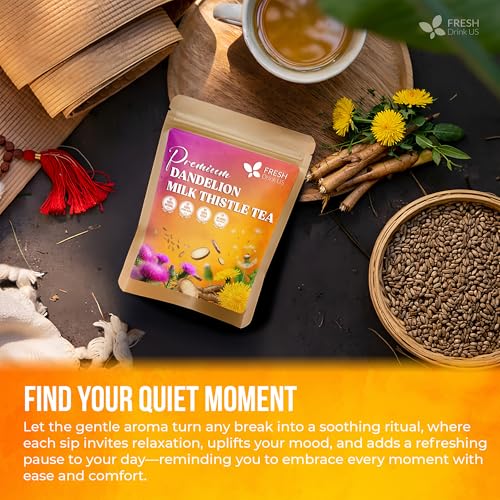 Premium Dandelion Milk Thistle Herbal Tea (1 Count)