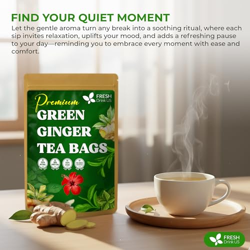Premium Green Ginger Tea (75 TEA BAGS)