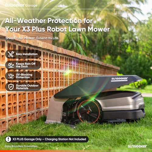 X3 Plus Robot Lawn Mower Garage