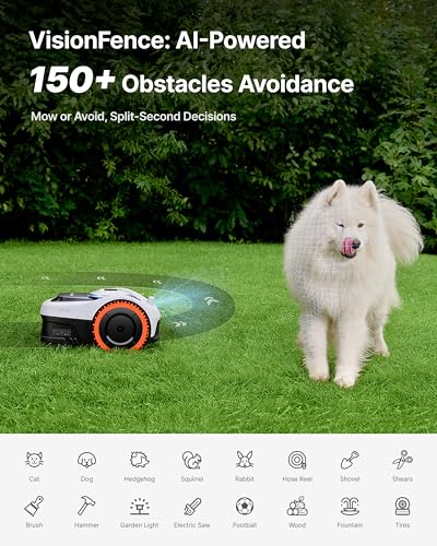 Segway Navimow i210 AWD Robot Lawnmower with 4 Blade Assemblies (i210 AWD + Blades: Mows up to 0.25 acre)
