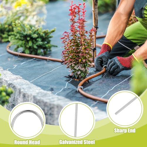 100 Pcs 5 8" Irrigation Drip Tubing Stakes 5 in J (Hold up to 5/8" Drip Tubing)