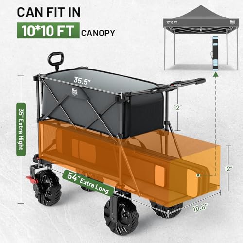 Push & Pull Double Decker Wagon (Gray / With Push Handle)