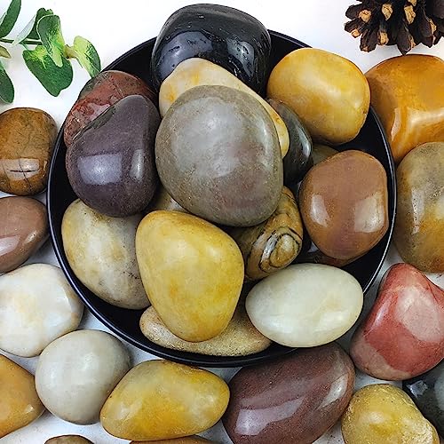 40lbs Large River Rocks Decorative Pebbles
