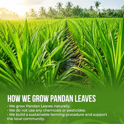 Premium 4.5oz Natural Pandan Leaves Dried (4.5 Ounce (Pack of 1))