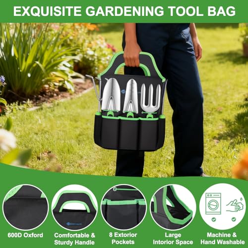 Gardening Tools 7 (7PCS Black Green)