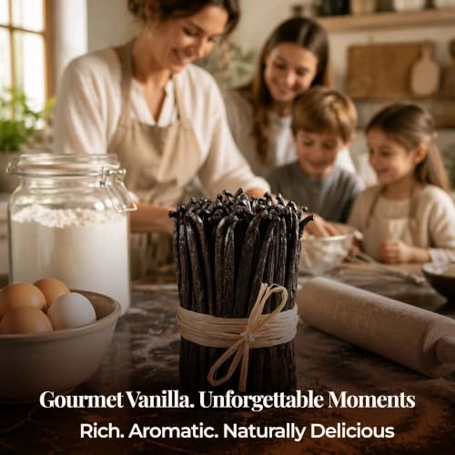 25 Whole Vanilla Beans Grade A ++ (25 Count)