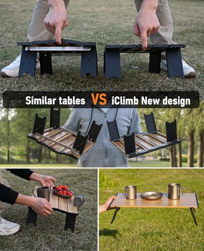 Ultralight Compact Mini Beach Picnic Folding Table with Carry Bag