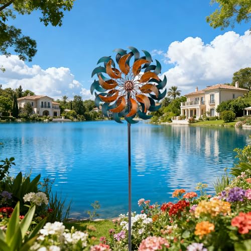 Garden Wind Spinners (Cyan-13")