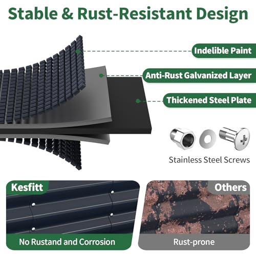 Raised Garden Bed (Midnight Blue / 8x2x1.5FT)