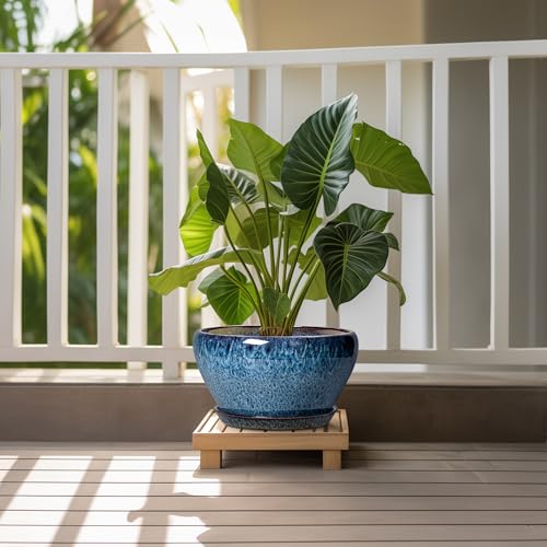 Ceramic Planter 11 Inch (11 Inch / Blue)