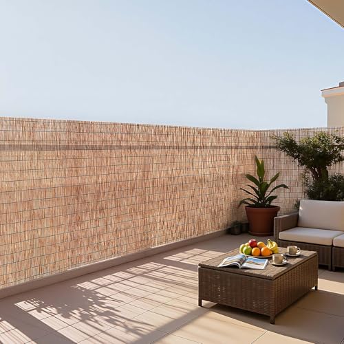 Natural Reed Fencing (Brown / 4 ft x 13.12 ft x2pack)