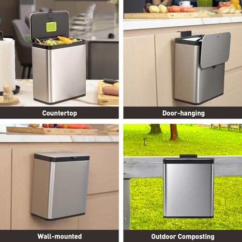 Kitchen Compost Bin (7L / White)