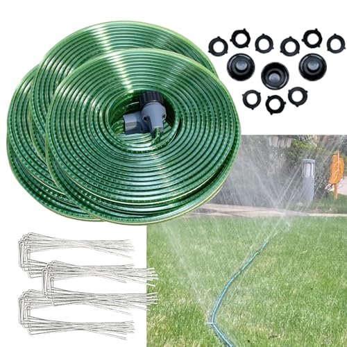 2026 Sprinkler Hose & Soaker Hose for Yard (50FT*3(150ft))