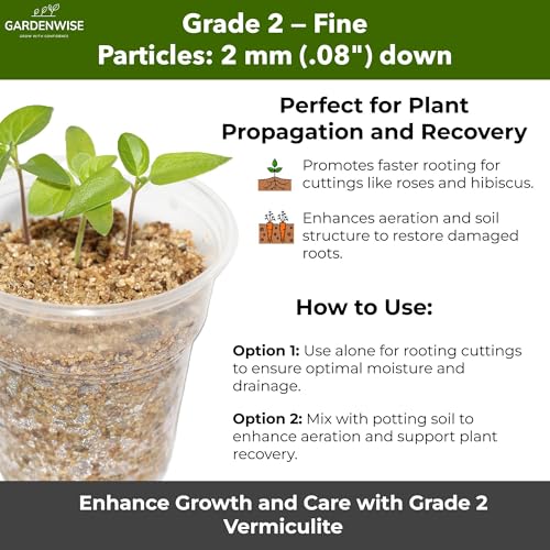 Organic Fine Vermiculite for Indoor Gardening Plants and Mushrooms (Vermiculite Grade 2 - Fine / 30 quarts)