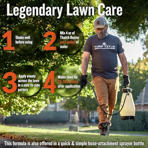 Thatch Buster Lawn Aerator & Grass Dethatcher (128 oz)