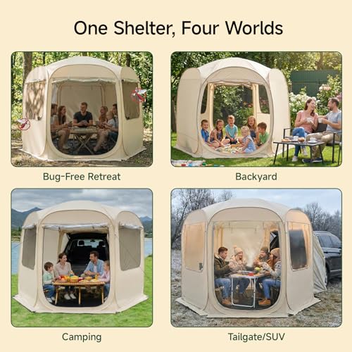 5 Person Pop Up SUV Tent (8.6'x8.6'x6.7'H)