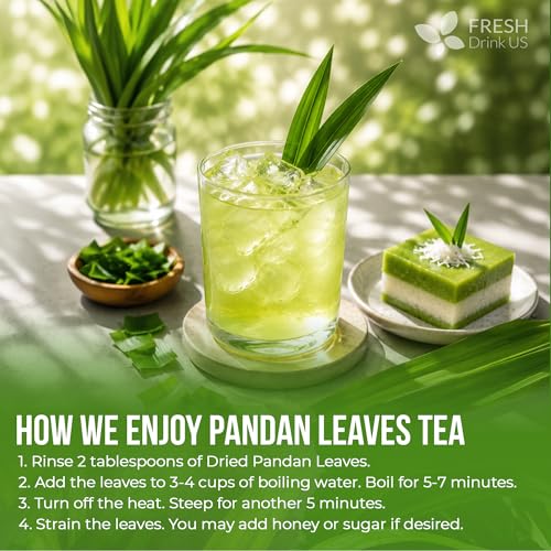 Premium 4.5oz Natural Pandan Leaves Dried (4.5 Ounce (Pack of 1))