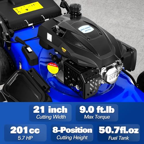 21" Self Propelled Gas Lawn Mower