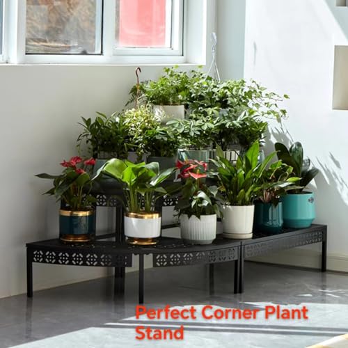 3 Tier Metal Plant Stand (24" Corner Round)