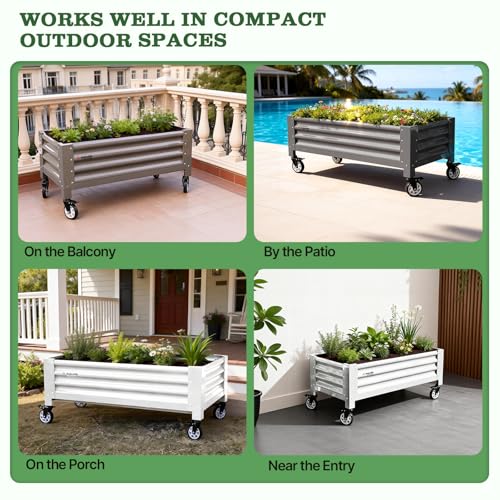 Anleolife Low (48x24x22 in / Antique White)
