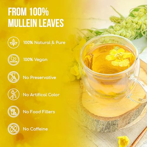 Premium 80 Mullein Leaf Tea Bags (80 Tea Bags)