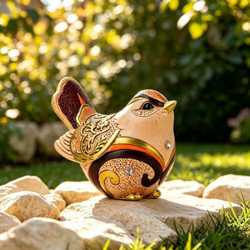 Bird Figurines for Home Decor Sparrow Gifts for Bird Lovers (Art Deco)