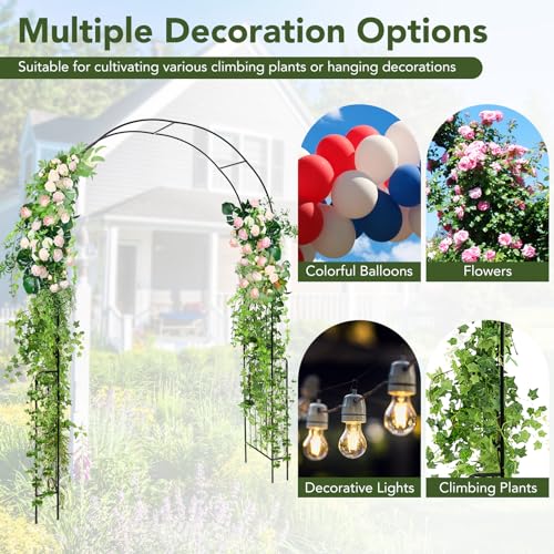 Moccha 7.9 FT Garden Arch Trellis