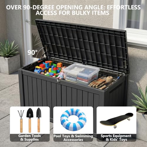 Outdoor Storage Box (Black / 180 Gallon 3.0)