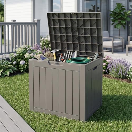40 Gallon Lockable Outdoor Deck Box (Pro Grey / 40 Gallon)