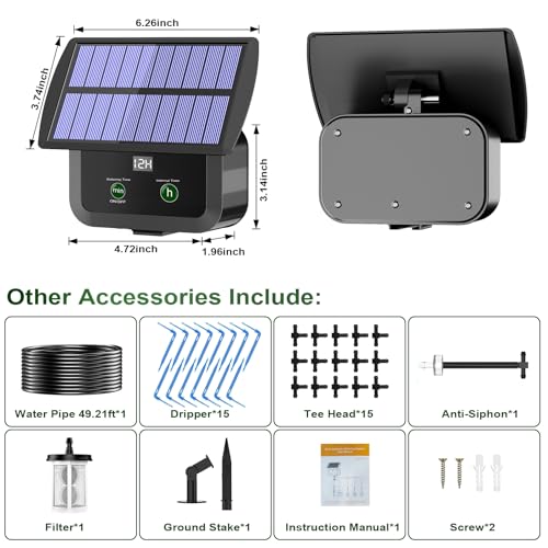 LCD Display Solar Drip Irrigation System Kit