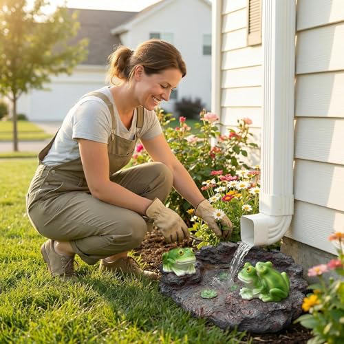 3 Frog Downspout Splash Block (Frog-soil-big)