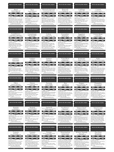 36 Pack Heirloom Vegetable & Herb Seeds 40 (36 Seed Packets: Value & Quality Garden)