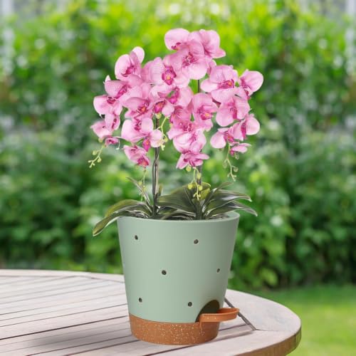 Orchid Pot 6 Inch Orchid Pots with Holes (Multicolor - 6pack)