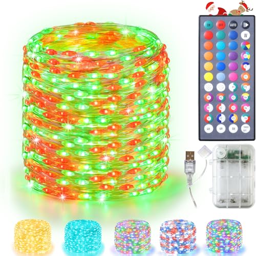 Fairy Lights Battery Operated USB Plug in (Silvery Wire / 100LED/33FT)