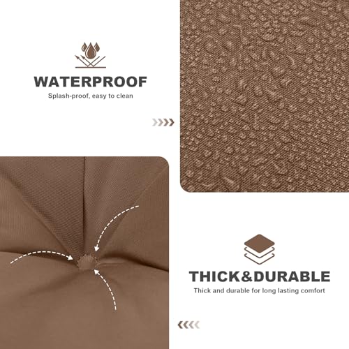 Porch Swing Cushions (Coffee / 40x 40 inches)