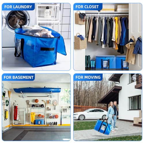 10 Pack Blue Extra Large Moving Bags (10 Count)