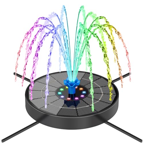 Solar Fountain Pump with 3 Spray Height Adjustments (Blue)