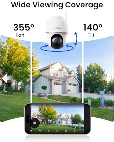 360° PT Solar Security Cameras Wireless Outdoor System 2 Pack