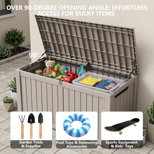 Outdoor Storage Box (Grey / 180 Gallon 3.0)