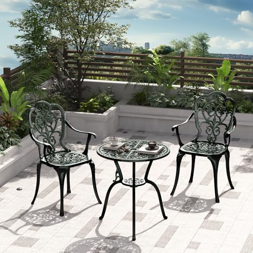 Patio Bistro Set of 2 (Butterfly / Green)