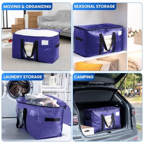 12 Pack Dark Blue XXL Moving Bags (12 Count)