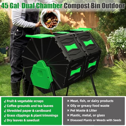 Compost Tumbler (Green)
