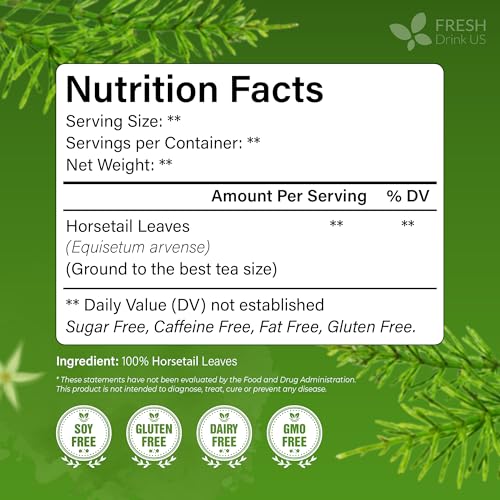 Premium 75 Horsetail Leaf Tea Bags (75 Tea Bags)