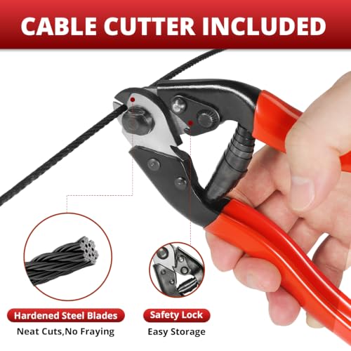 1 8" Black Stainless Steel Cable for Railing 500FT (500FT / 1/8" Black Stainless Steel Cable for Railing)